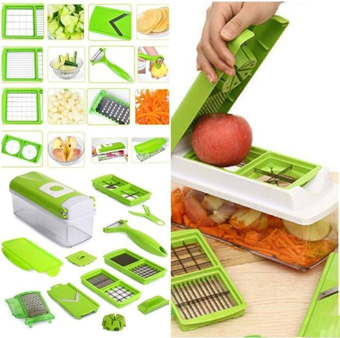 Techoye Nicer Dicer Plus 12 in 1 Vegetables Cutter