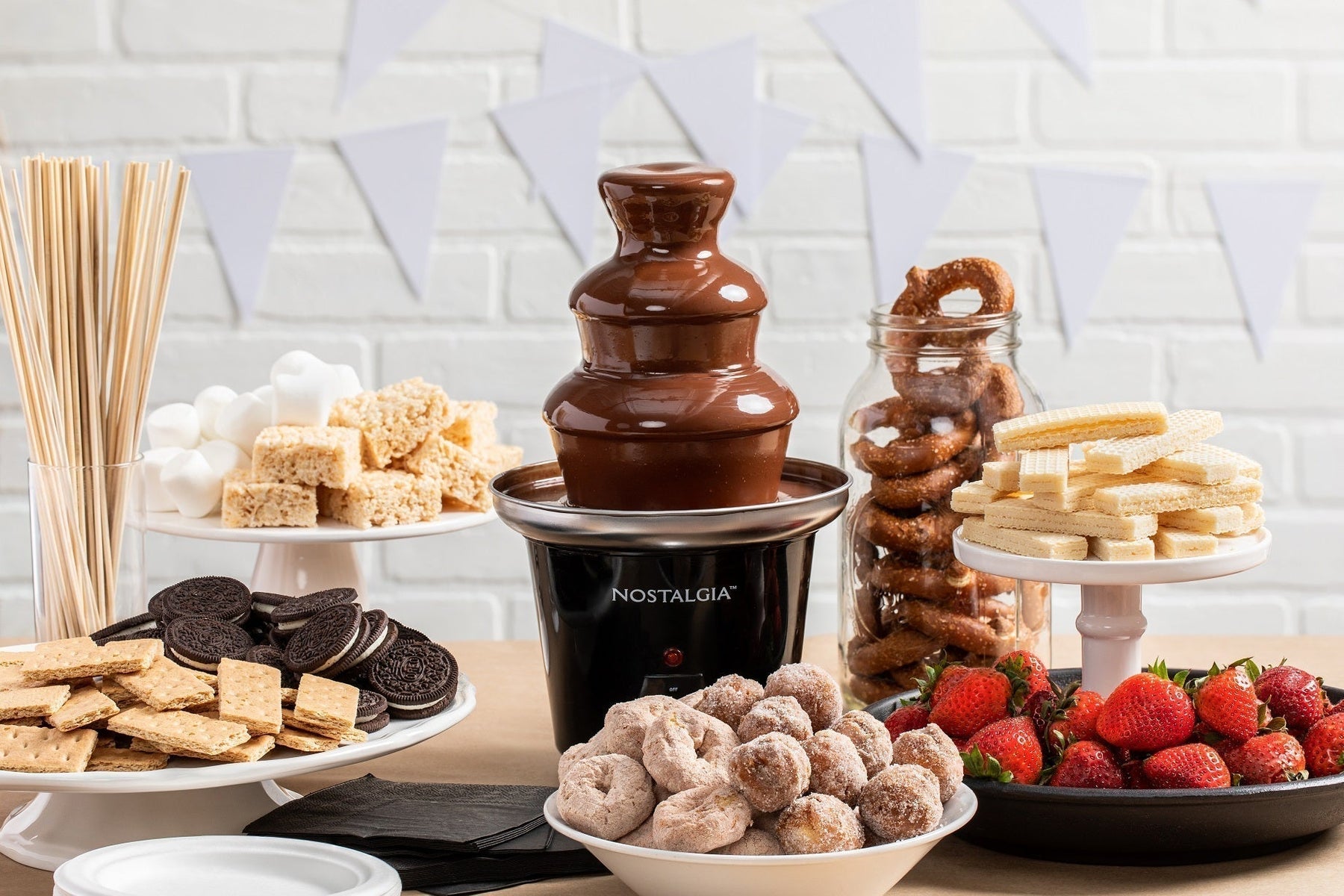 3-Tier Stainless Steel Chocolate Fountain Machine