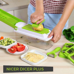 Techoye Nicer Dicer Plus 12 in 1 Vegetables Cutter