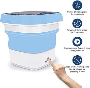 Techoye Portable Folding Washing Machine with Dryer