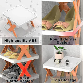 X Shape Shoe Shelf