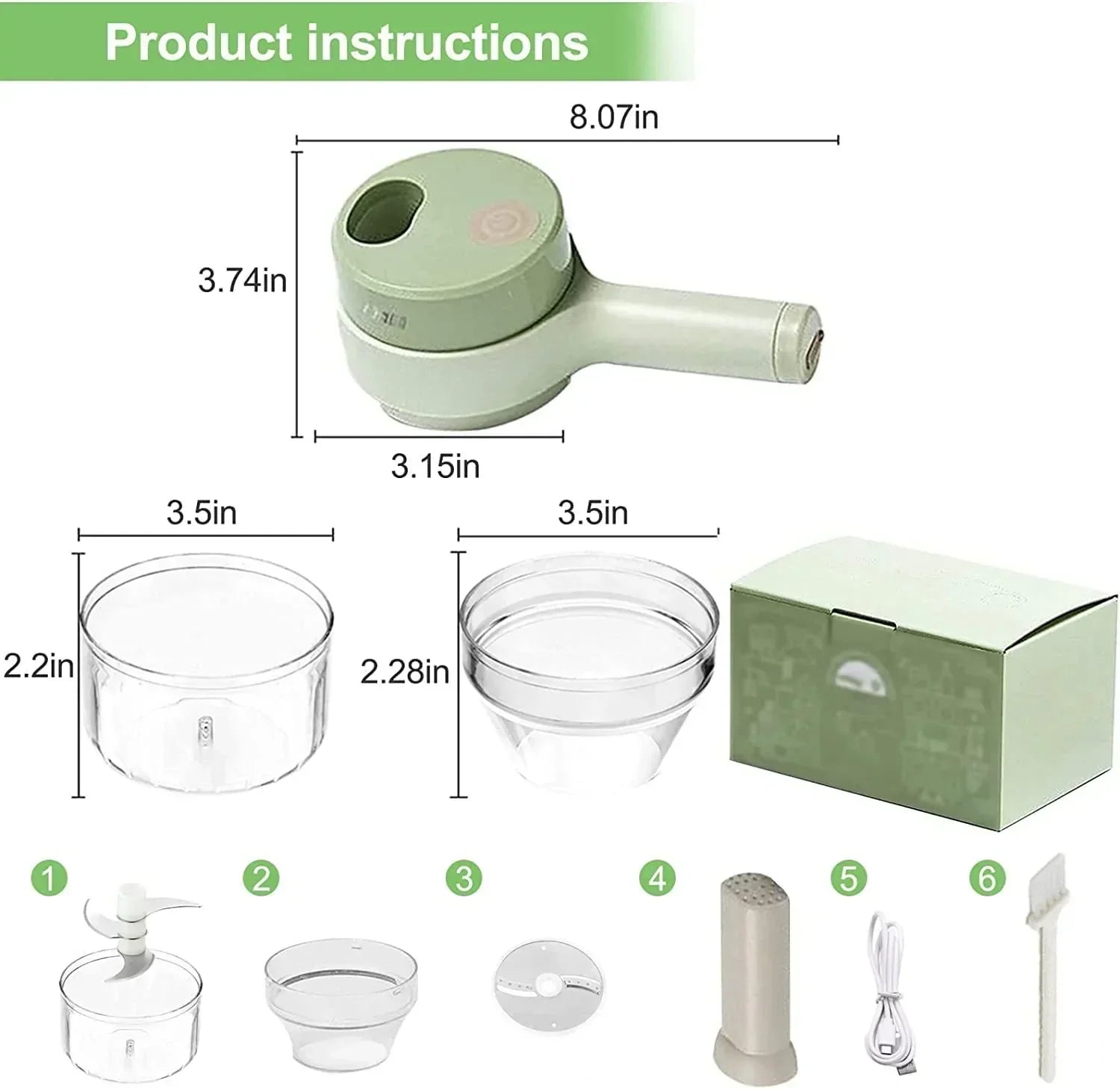 4 in 1 Electric Vegetable Cutter