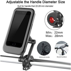 360° Bicycle Motor Bike Waterproof Phone Case Mount Holder