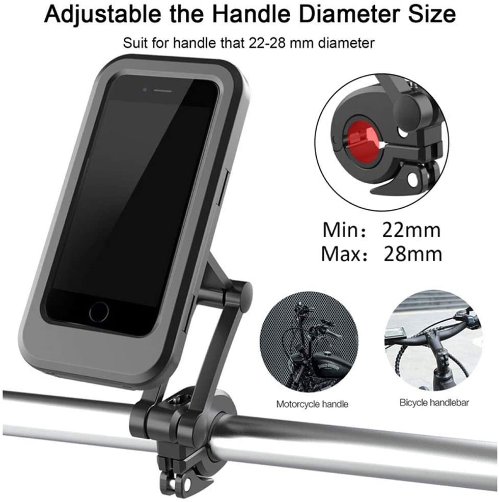 360° Bicycle Motor Bike Waterproof Phone Case Mount Holder