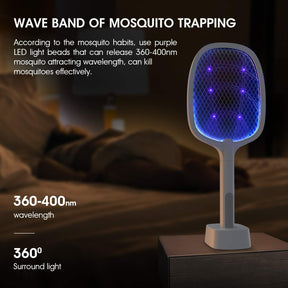 2 In 1 Electric Mosquito Killer With UV Light LED Lamp