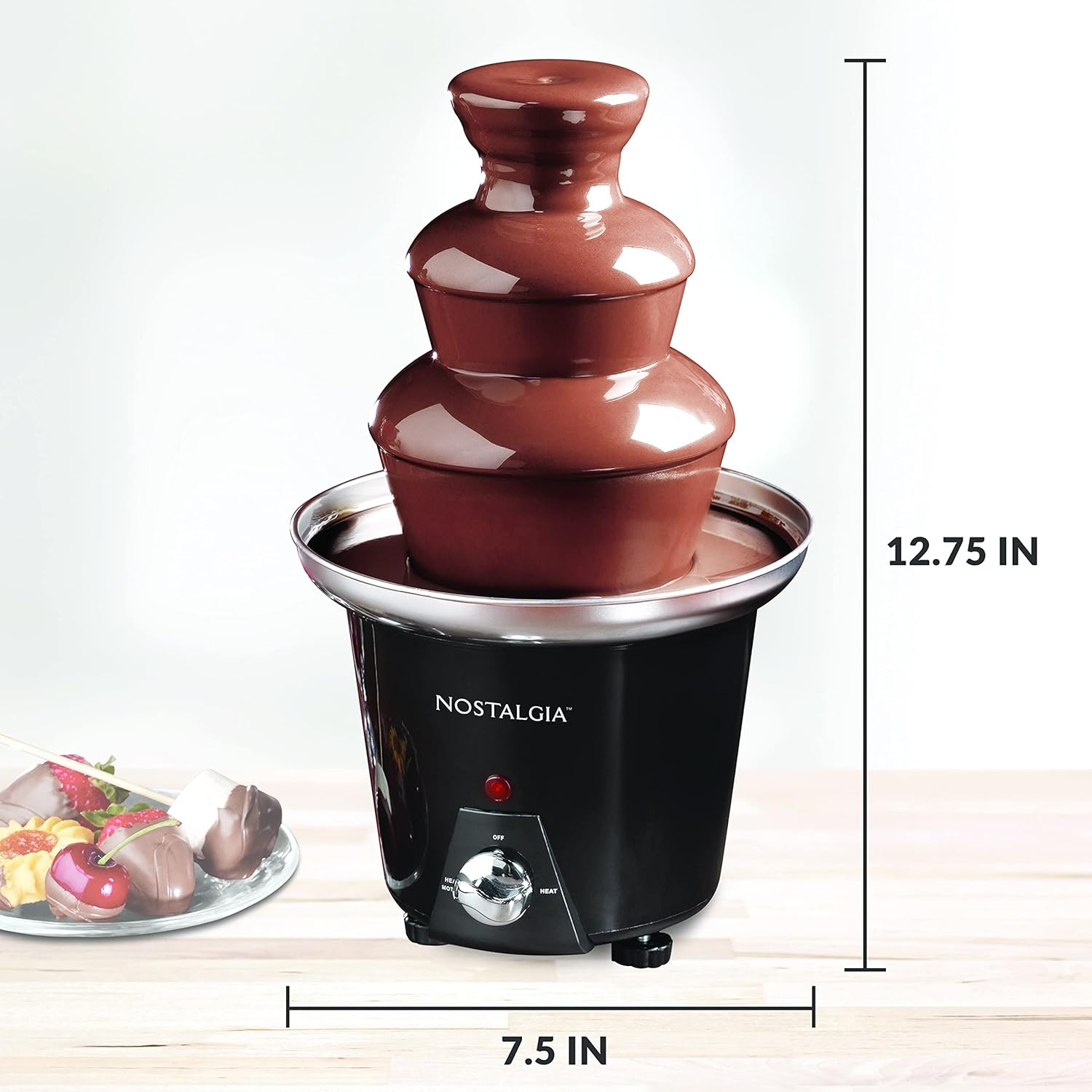 3-Tier Stainless Steel Chocolate Fountain Machine