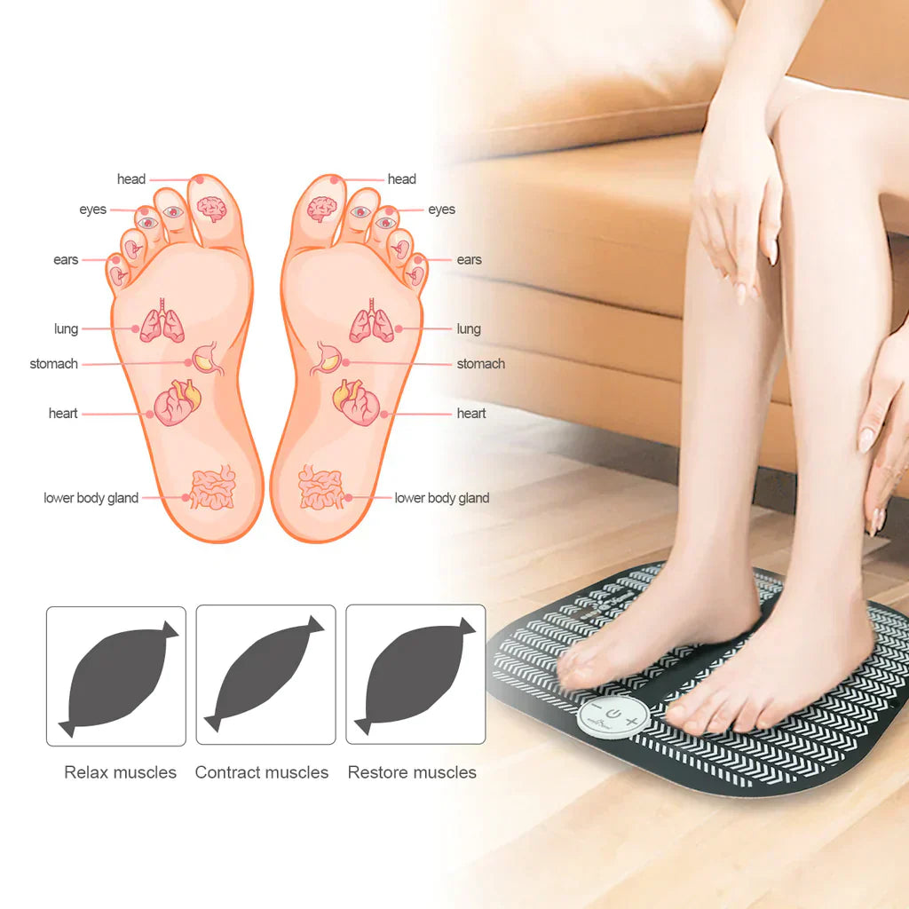 EMS Acupoints Stimulator Foot Massager Mat