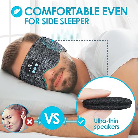 Techoye Wireless Bluetooth Headphone Sleeping Headband