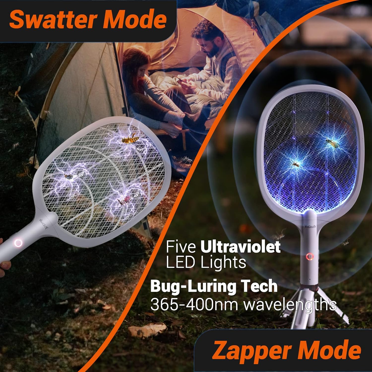 2 In 1 Electric Mosquito Killer With UV Light LED Lamp