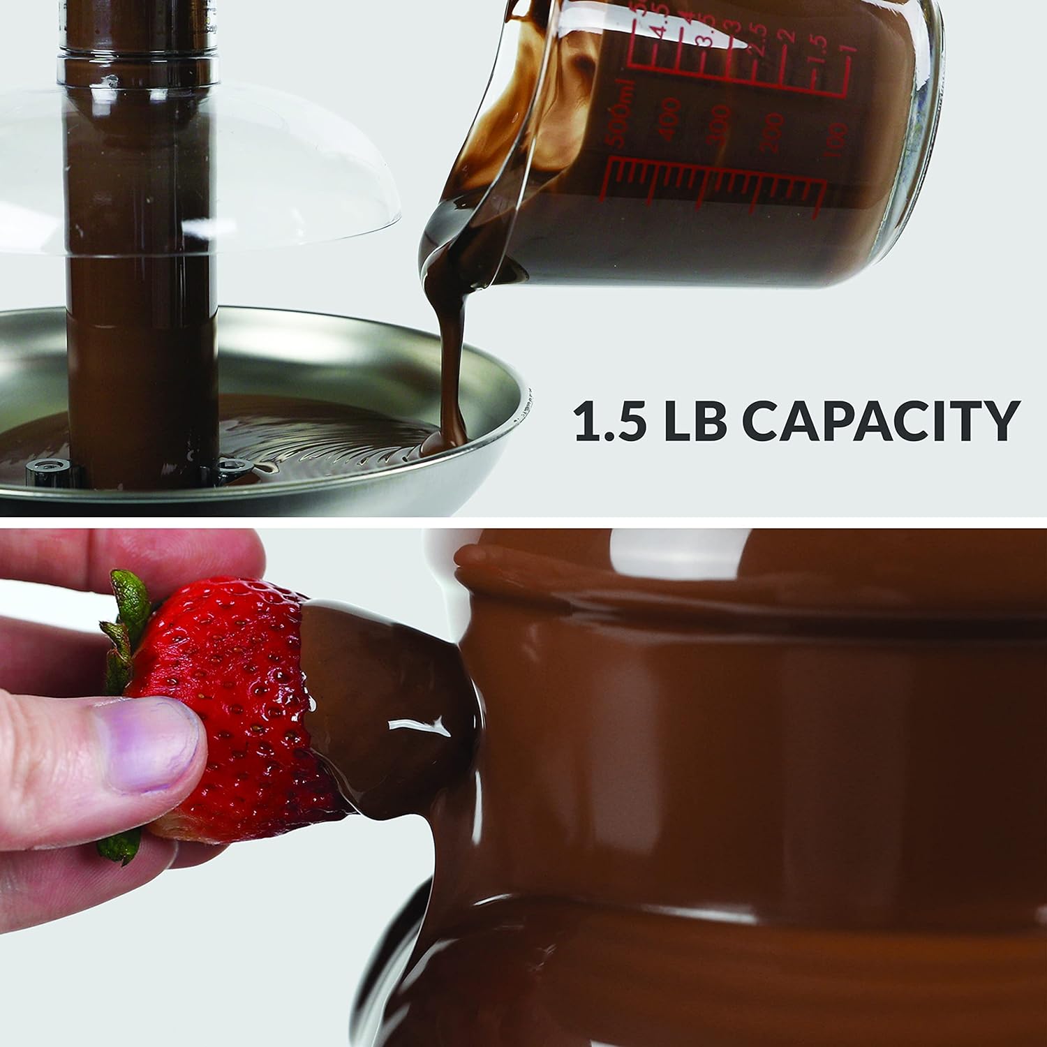 3-Tier Stainless Steel Chocolate Fountain Machine