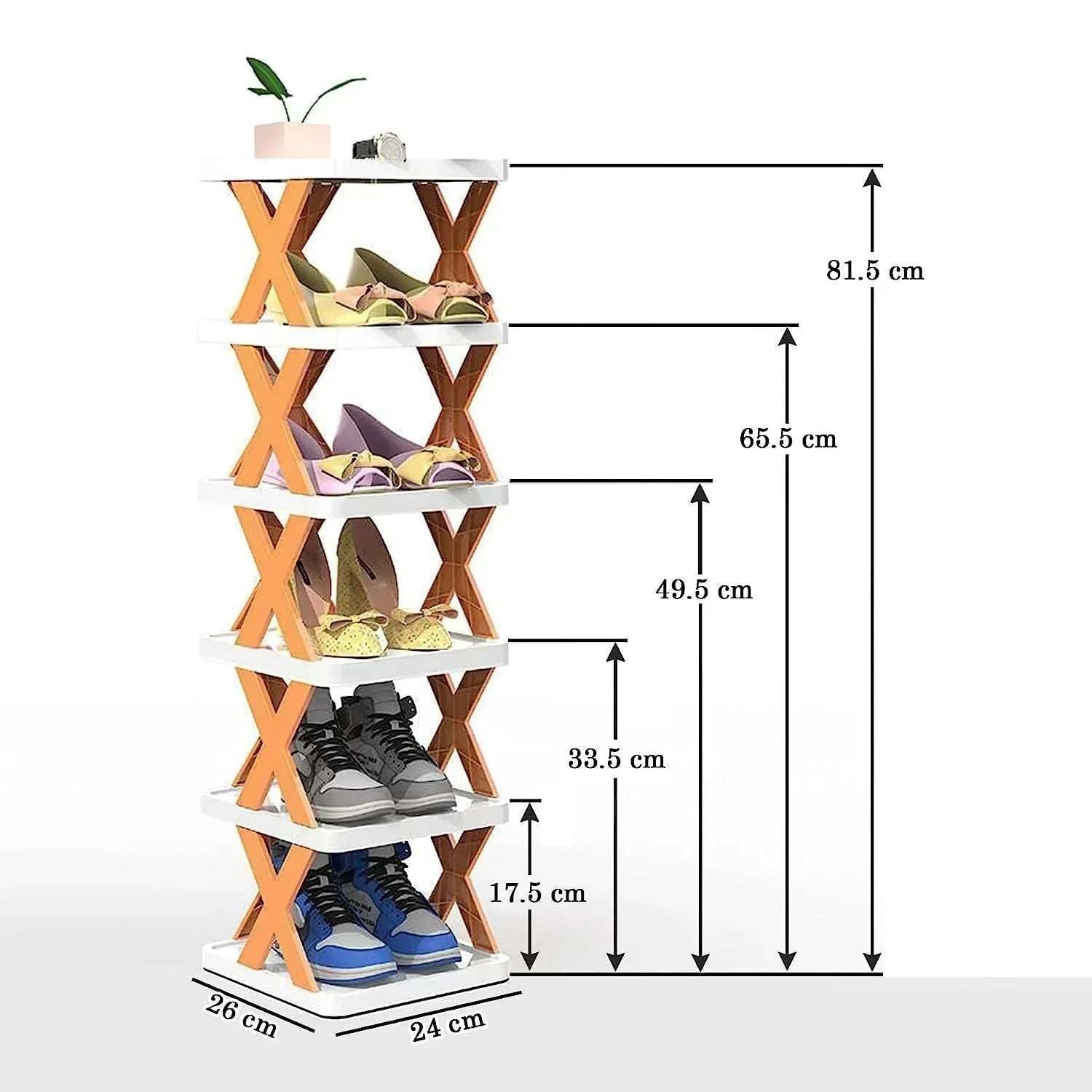 X Shape Shoe Shelf