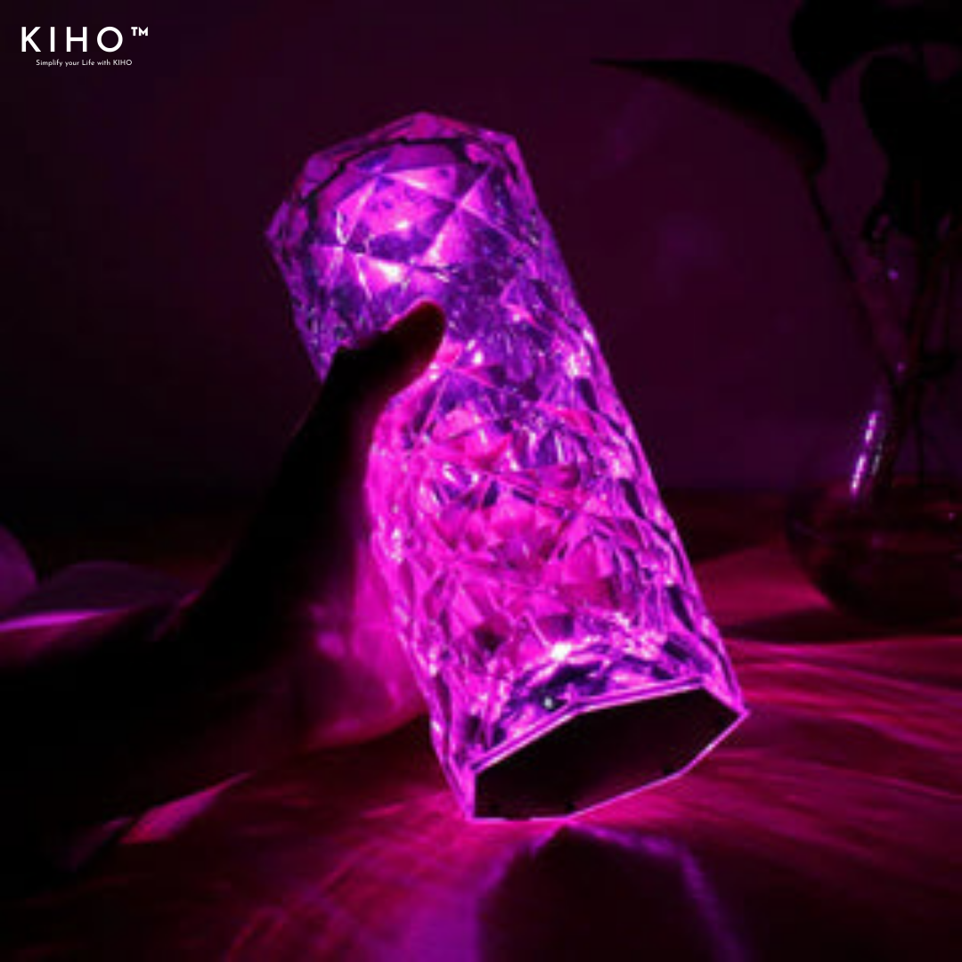 Rechargeable 3D Diamond Crystal Led Lamp