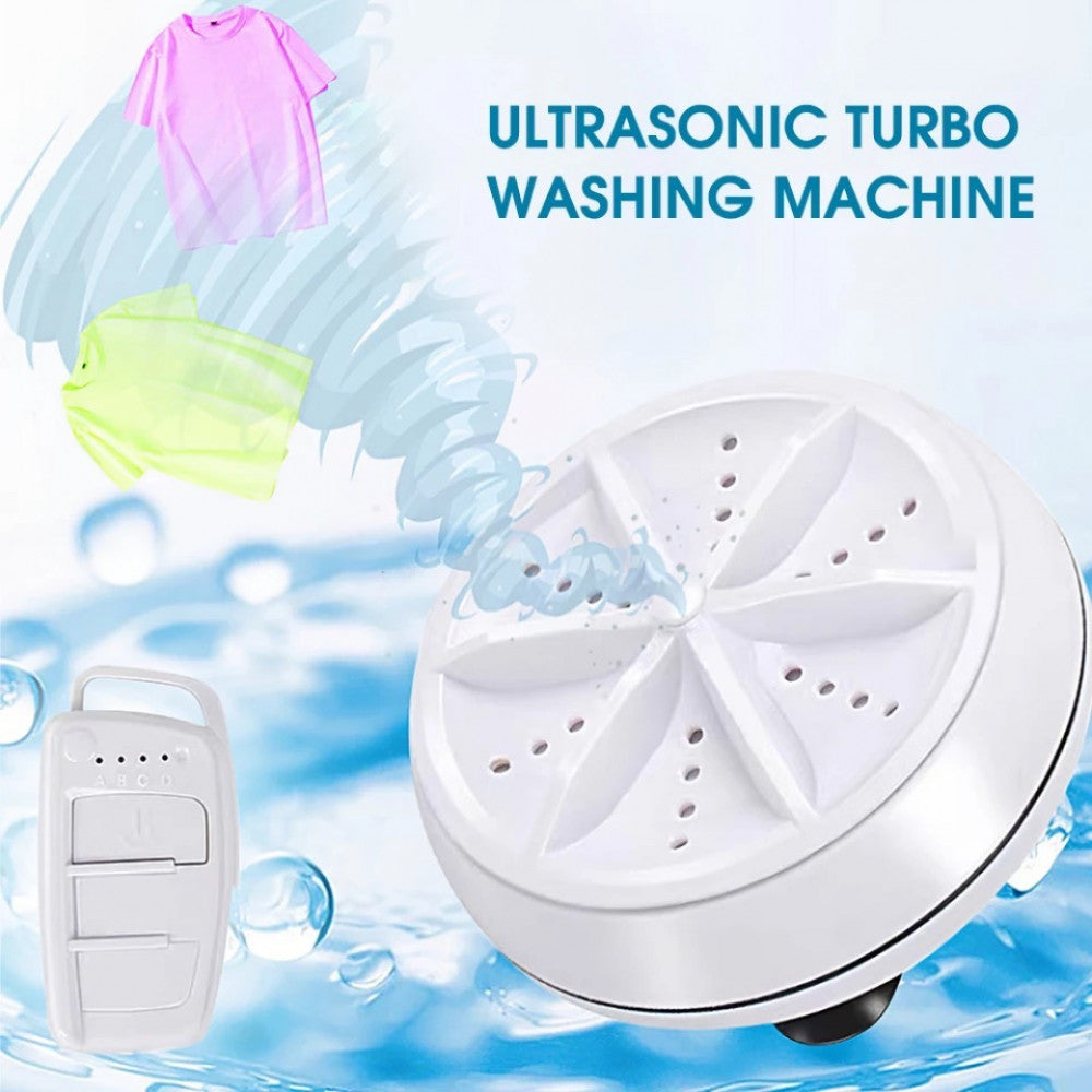 Techoye Portable USB Ultrasonic Turbine Laundry Washing Machine