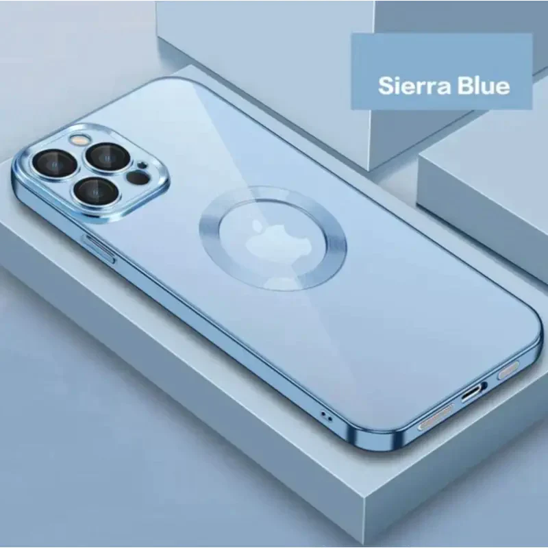 Transparent Plated iPhone Case With Camera Protector