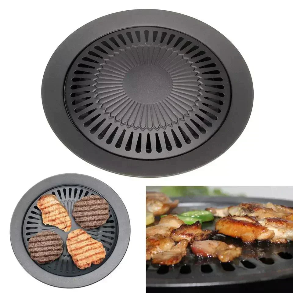 Techoye BBQ Grill Pan - Stove-Top BBQ Grill Pan