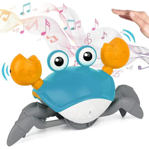 Rechargeable Crawling Crab Musical Toy With Infrared Sensors