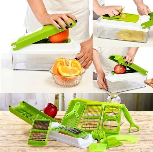 Techoye Nicer Dicer Plus 12 in 1 Vegetables Cutter