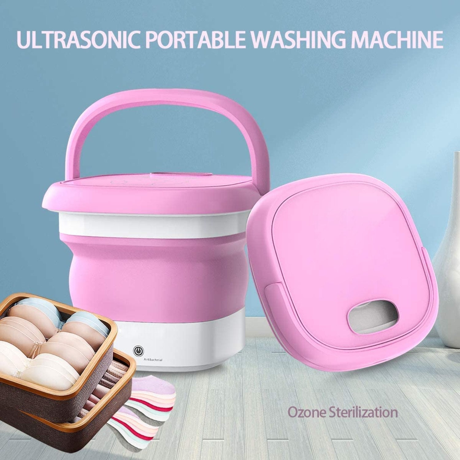 Techoye Portable Folding Washing Machine with Dryer