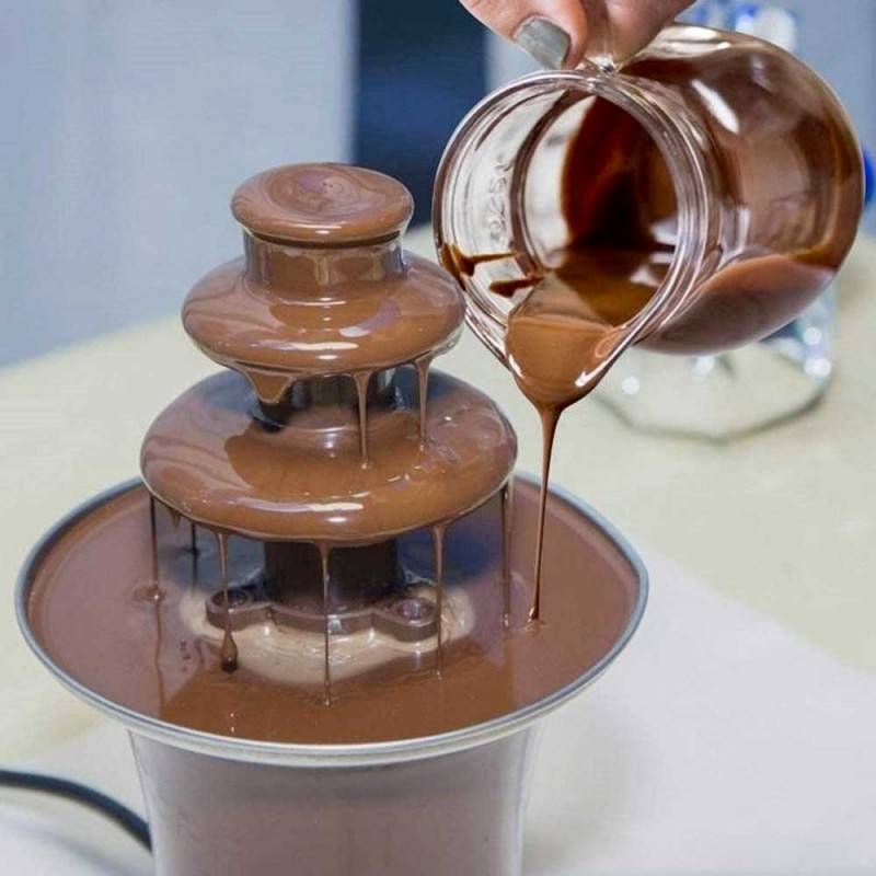 3-Tier Stainless Steel Chocolate Fountain Machine