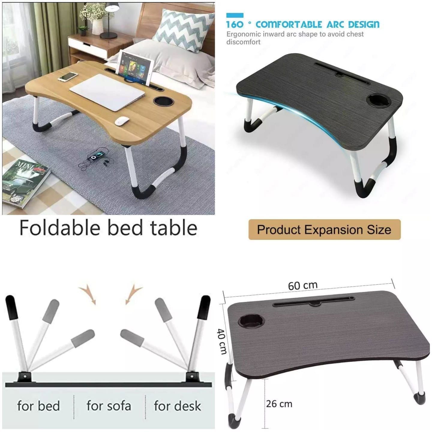 Techoye Foldable Wooden Laptop Table