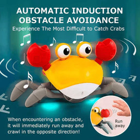 Rechargeable Crawling Crab Musical Toy With Infrared Sensors