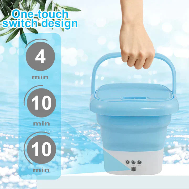 Techoye Portable Folding Washing Machine with Dryer