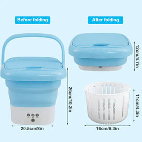 Techoye Portable Folding Washing Machine with Dryer